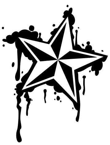 Star Black And White - Clipart library