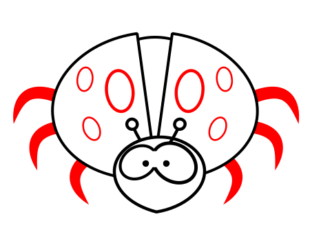 Drawing cartoon insects