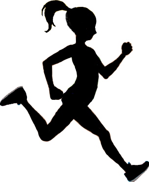 Girl Running Silhouette | Clipart library - Free Clipart Images
