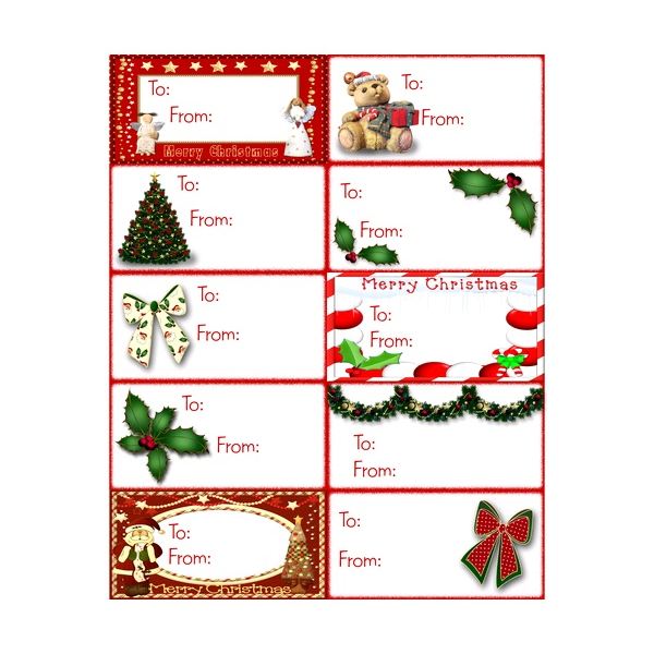 Christmas Gift Tag Template Word from clipart-library.com