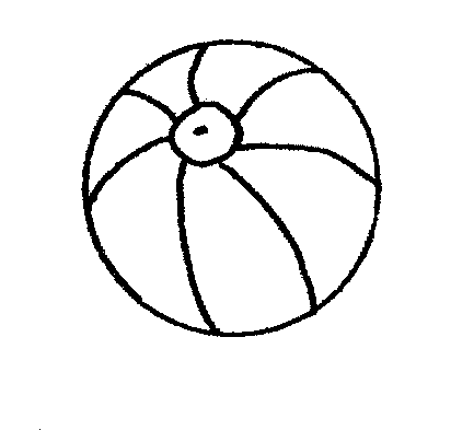 Gallery For Beach Balls Black And White Beach Ball Coloring Pages 