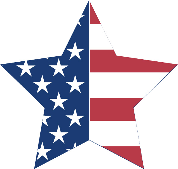 US Star Flag Bunting Decoration - free Patriotic printable 