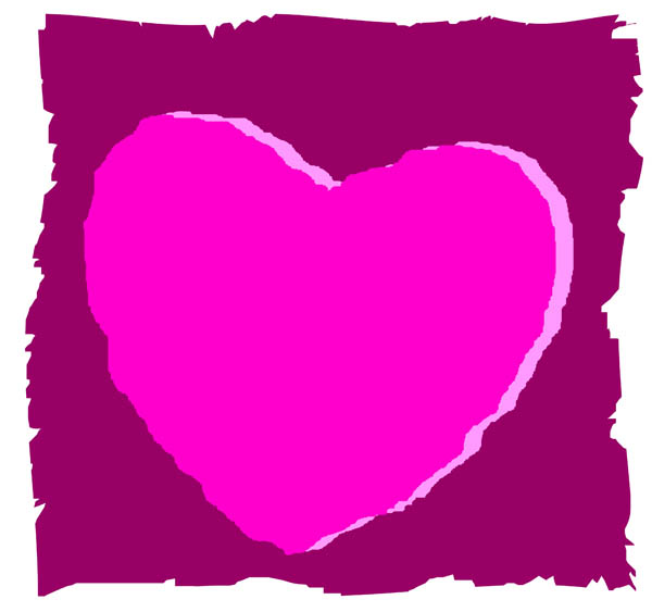 Pink Love Heart Clipart 