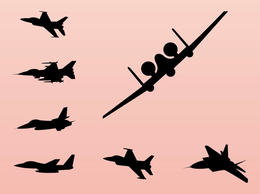 Free Airplanes Vectors - 2. Page