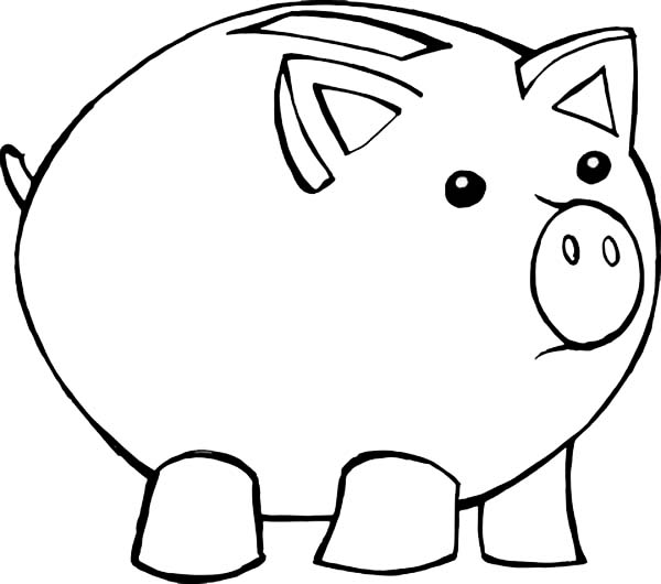 Piggy Bank Coloring Page | Clipart library - Free Clipart Images