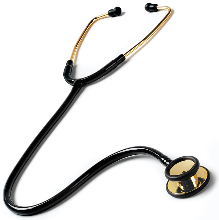 Dual-head stethoscope / general medicine / stainless steel 