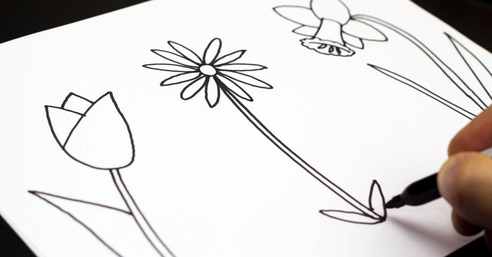 doodle flowers easy