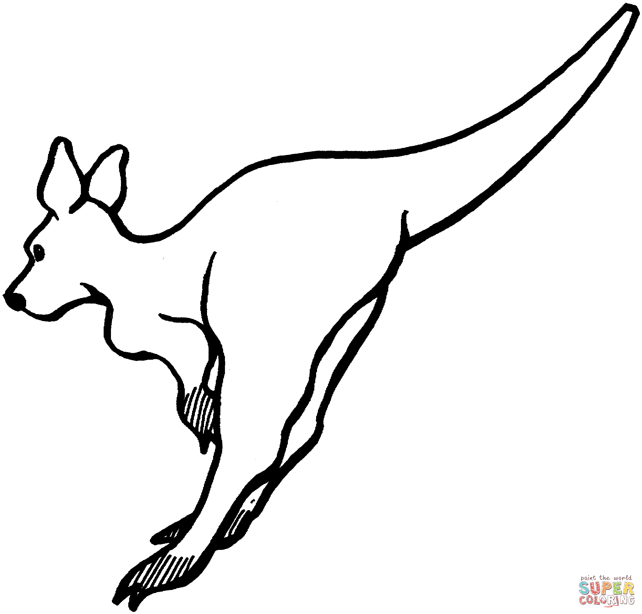kangaroo boxing coloring pages - photo #31