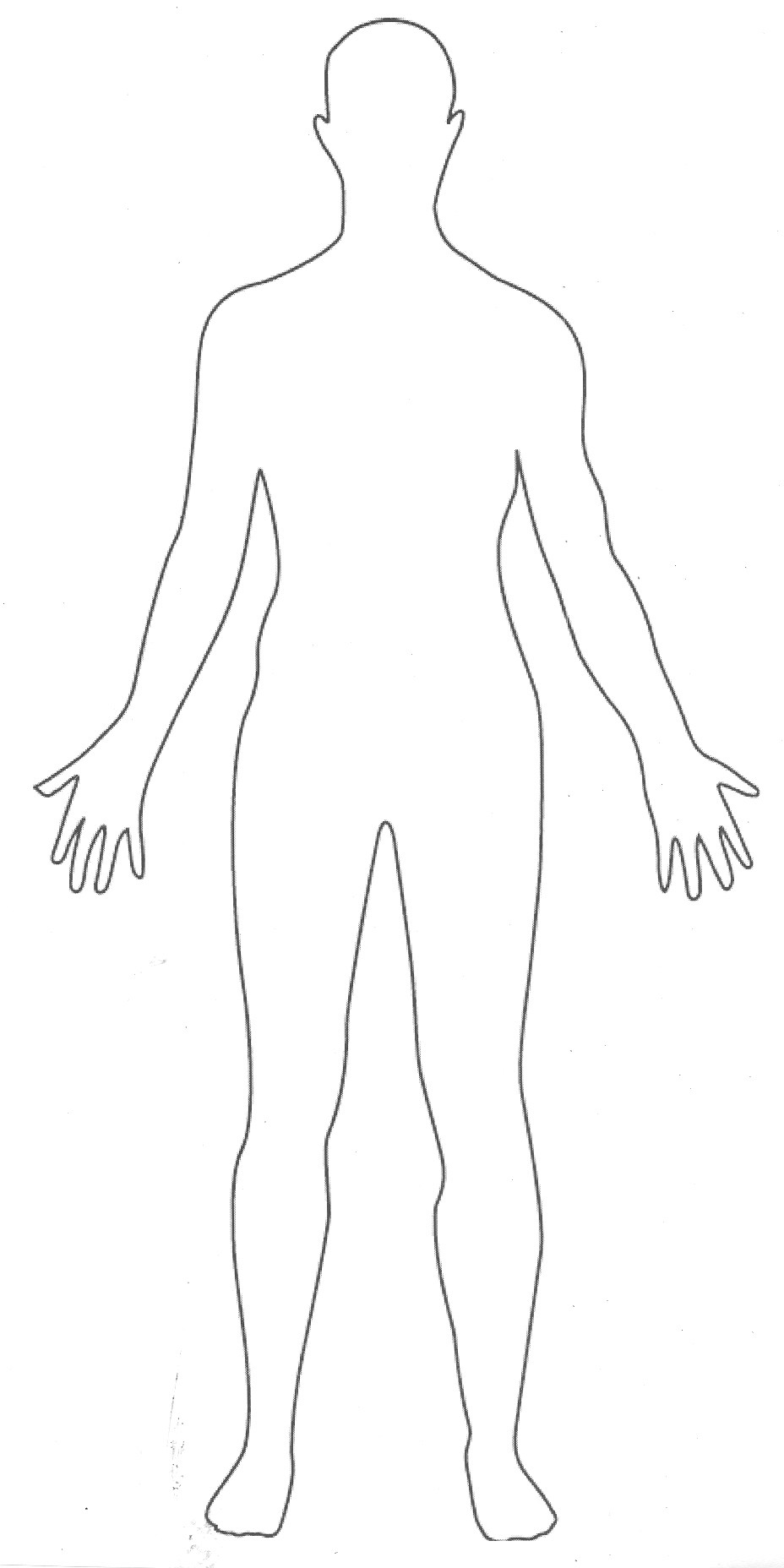 Blank Outline Of A Person