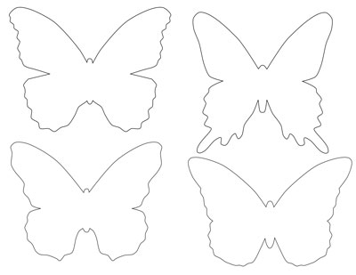 butterfly outline template