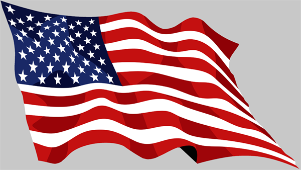 WAVING American USA Flag sticker | American Method