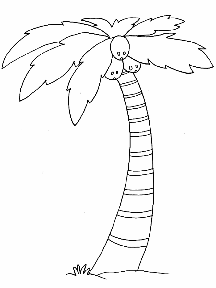 Trees Coloring Pages For Kids Printable | beach coloring pages | Pint?