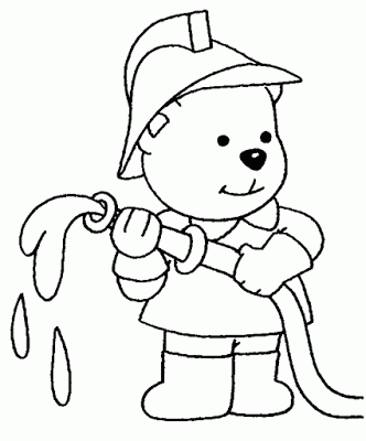 Fireman  Fire Fighter  Printable Coloring Pages | Cartoon 