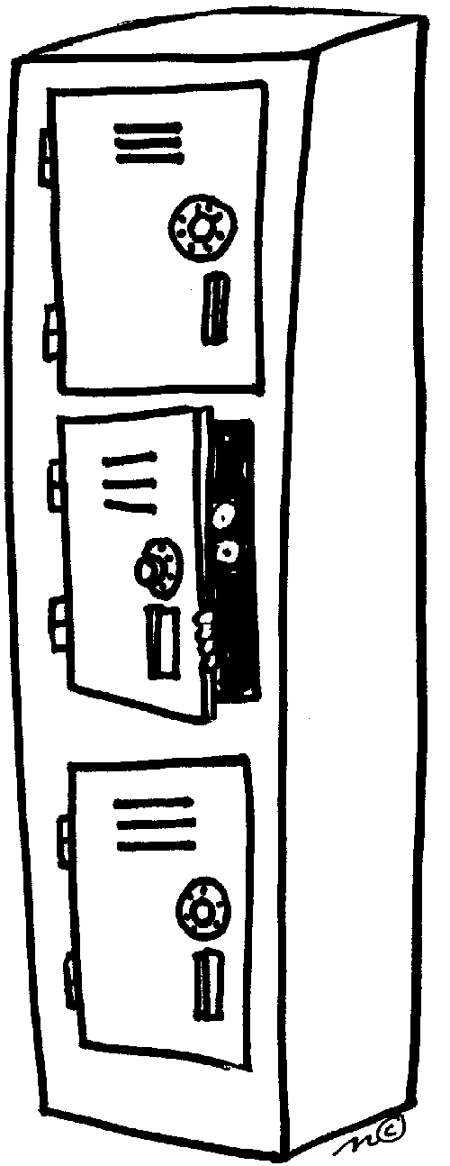 Pix For  Open School Locker Clipart