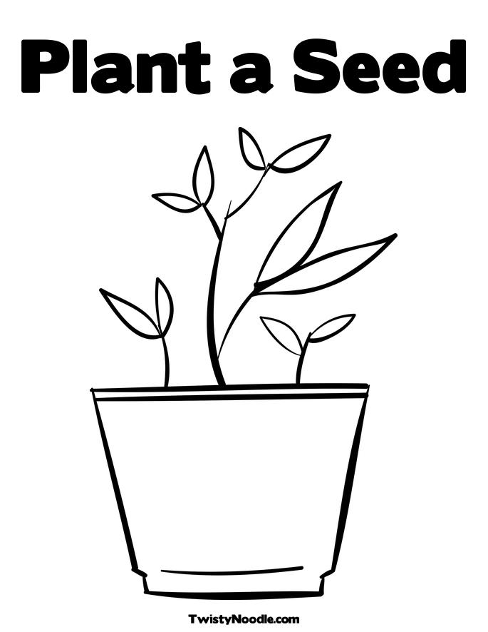Sin and with seed plants Colouring Pages (page 2)