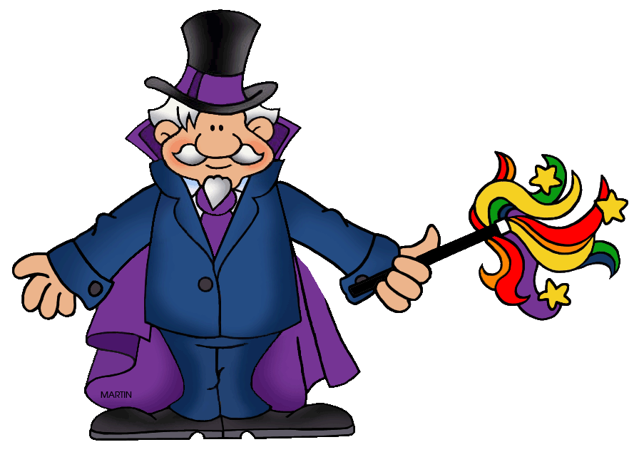 Free Occupations Clip Art by Phillip Martin, Magician