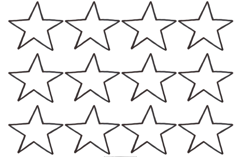 star shape template to cut out