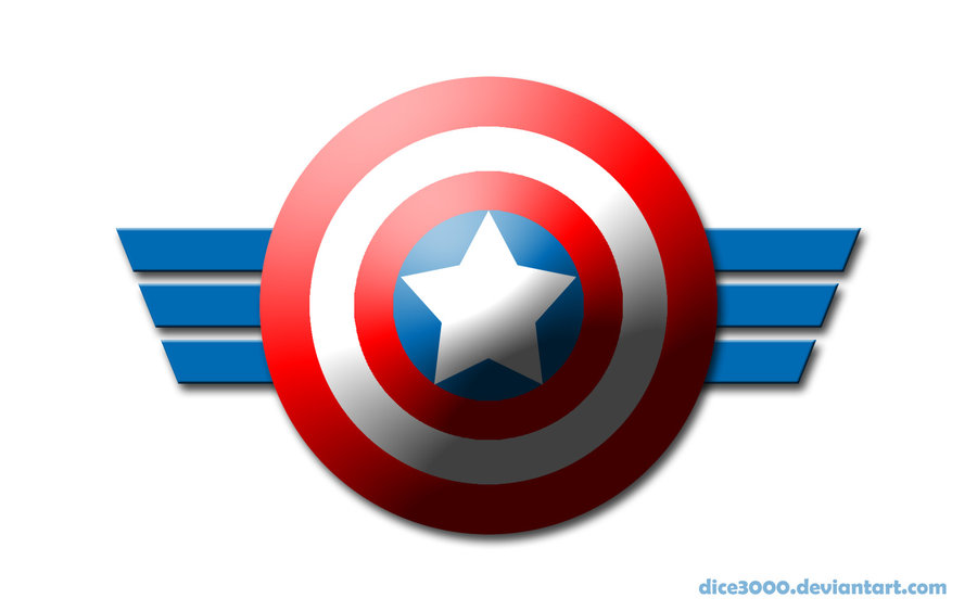 Clipart library: More Like Devil Mind Spark - Captain America Logo by 