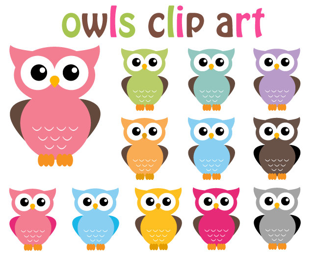 Popular items for owl clip art 