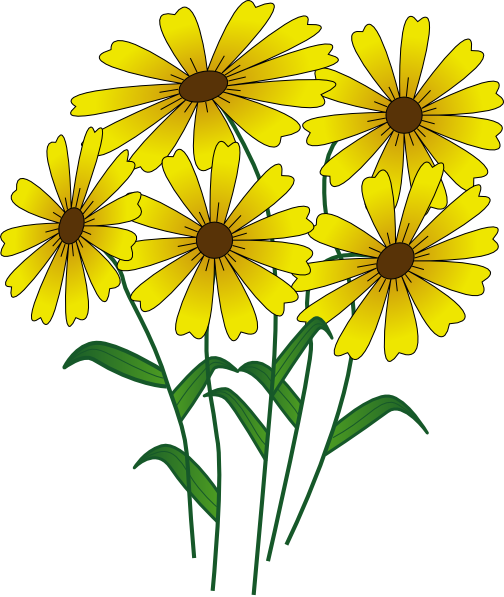 Flowers clip art - vector clip art online, royalty free  public 