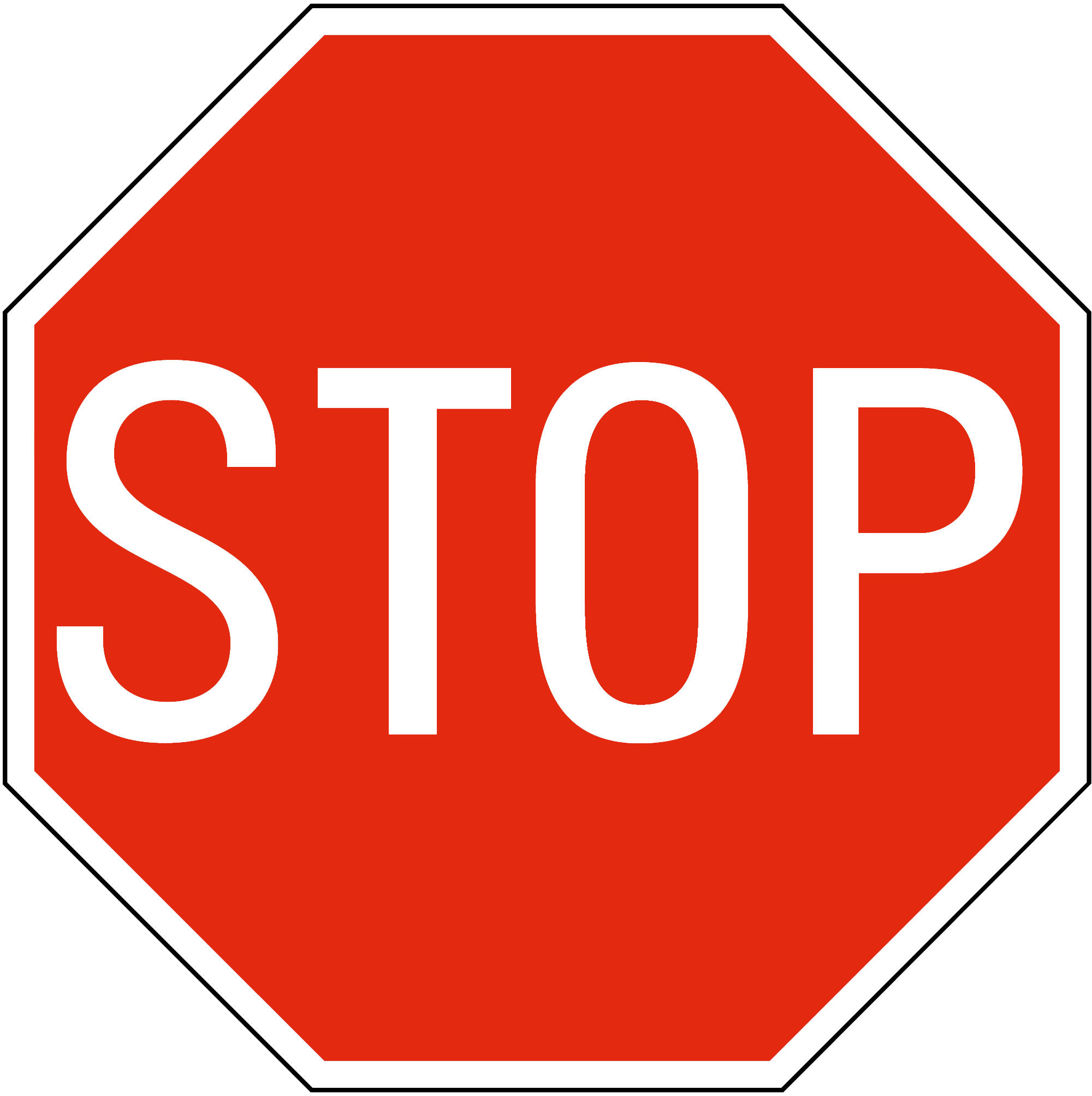 Stop sign clip art