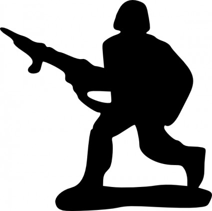 Soldier Silhouette clip art Vector clip art - Free vector for free 