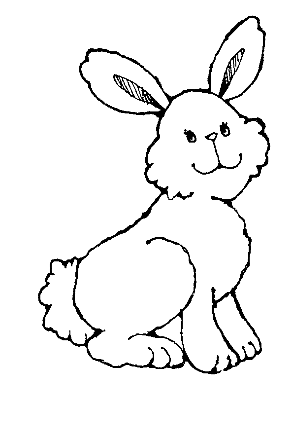Rabbit Clip Art Black And White Images  Pictures - Becuo