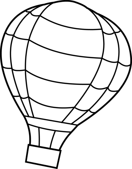 Hot Air Balloon Clip Art Outline | Clipart library - Free Clipart Images