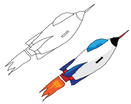 Picture Of Rocket Ship - Clipart library