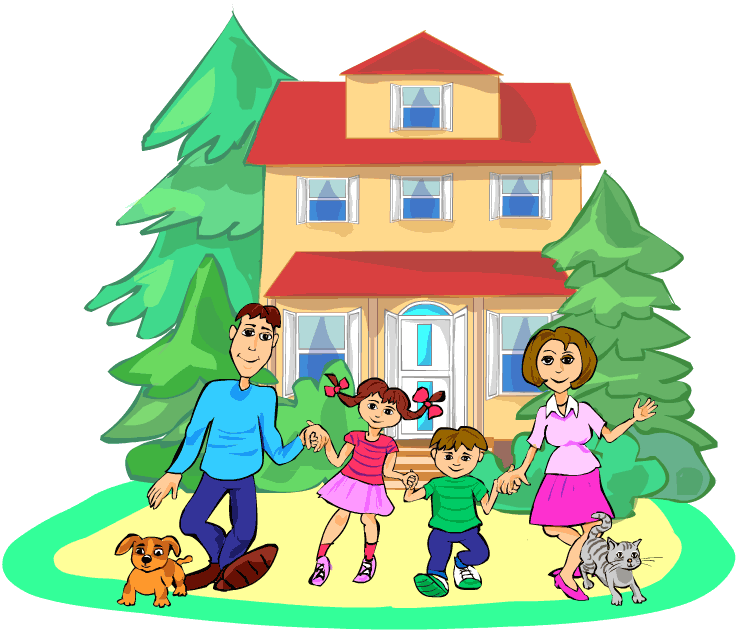 family and home clipart - Clip Art Library
