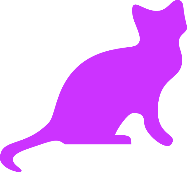 Cat Silhouette Outline - Clipart library