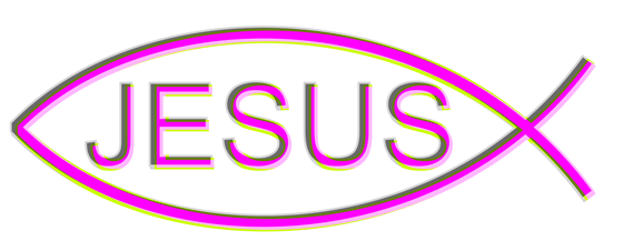 Christian Graphic Image: Christian Fish Sign (Multicolor)