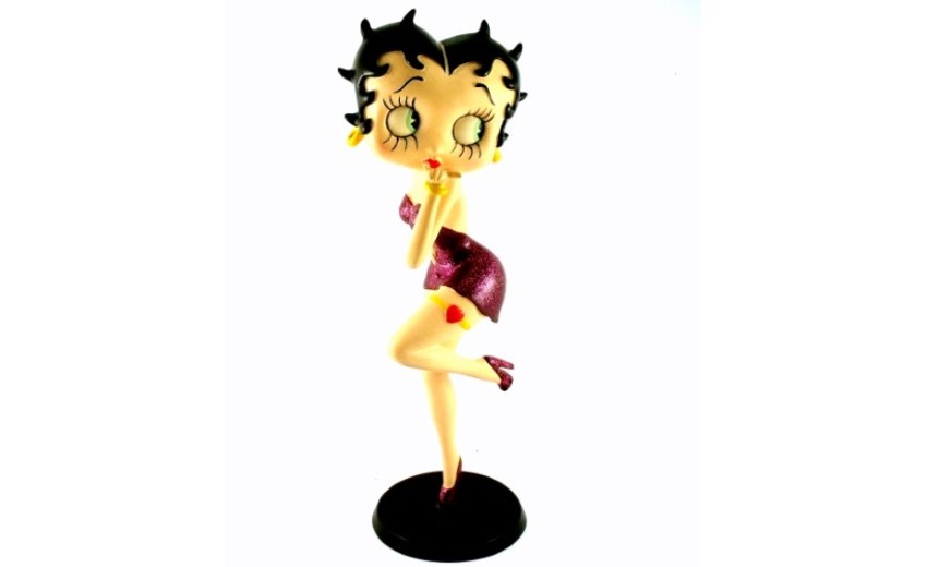 Betty Boop, Blowing Kisses in a Burgundy dress | Buy Collectables 