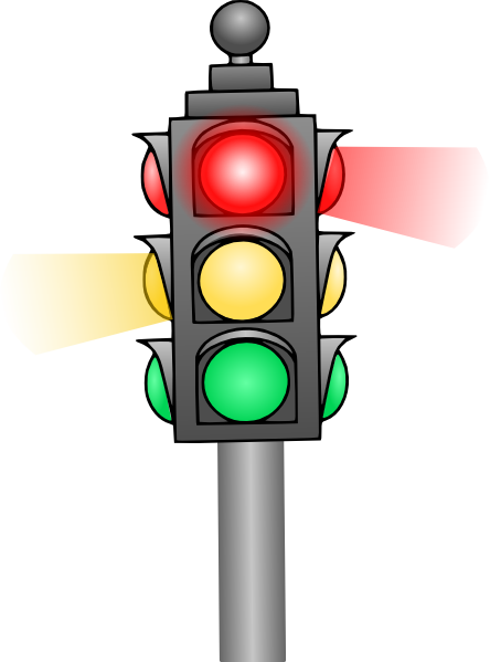 clipart traffic light yellow - photo #16