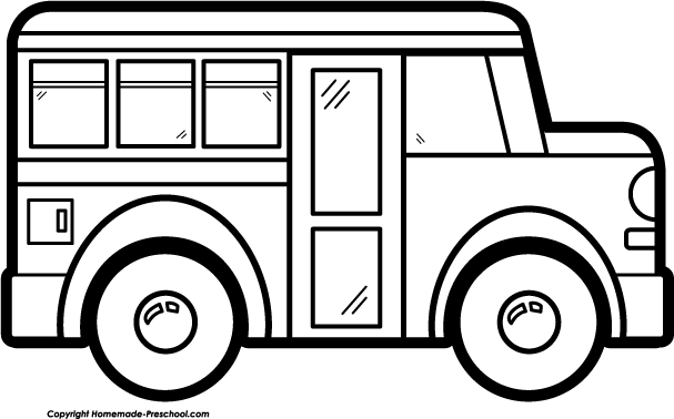 Bus Clipart Black And White | Clipart library - Free Clipart Images