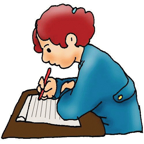 Boy Cartoon Clipart Writing Boy Illustration Transparent Clip Art
