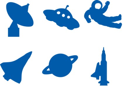 Flying Rocket Stencil - Clipart library