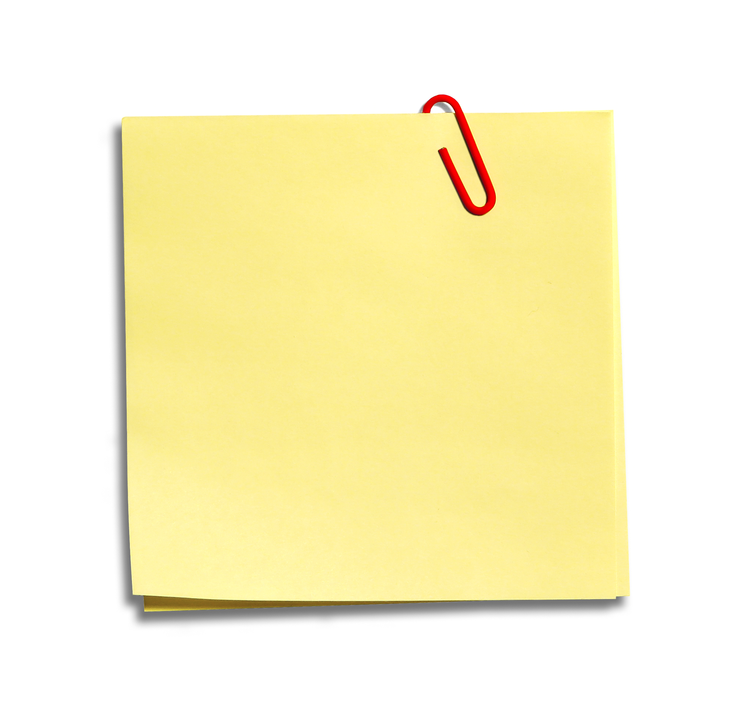 Blank Sticky Note Png