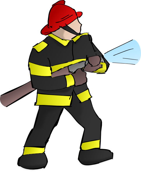 Firefighter Cartoon Black And White | Clipart library - Free Clipart 