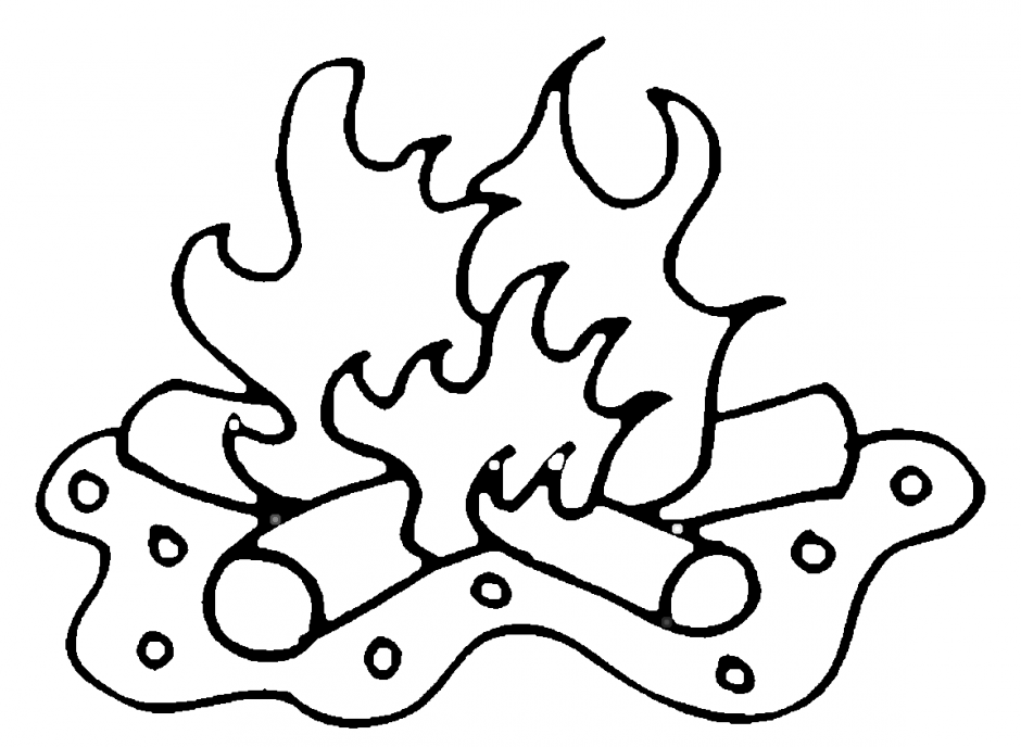 Camp Fire Colouring Pages 246759 Campfire Coloring Pages