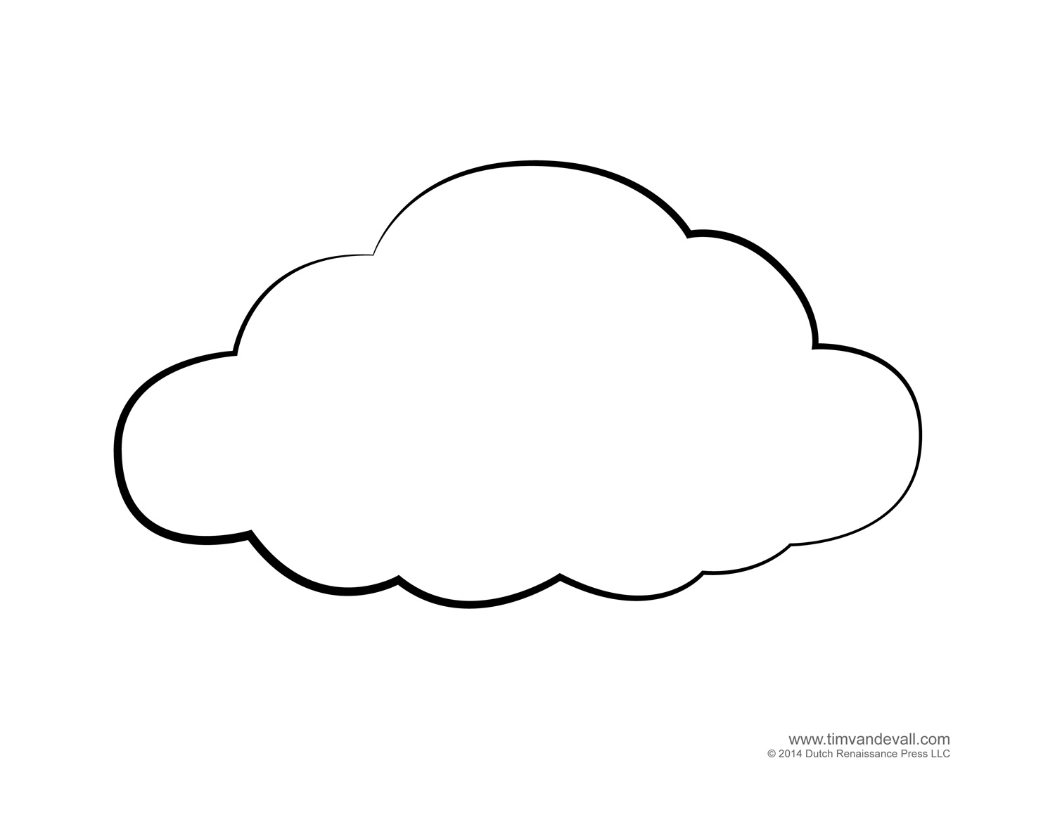 Free Cloud Outline, Download Free Cloud Outline png images, Free