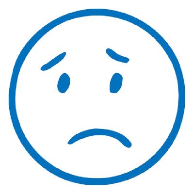 Sad Blue Smiley - Clipart library