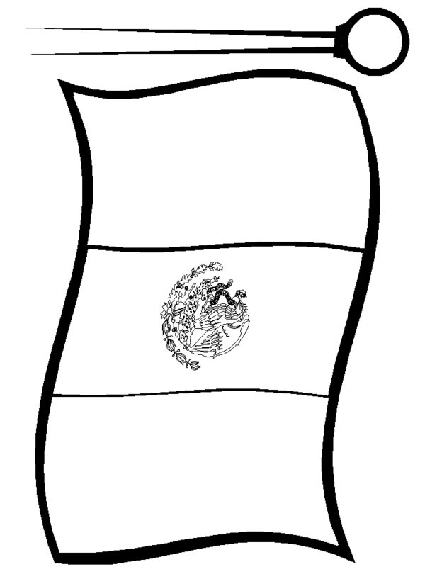 Mexican Flag Coloring Page - Gallery