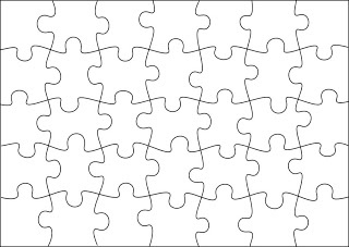 Free Jigsaw Puzzle Templates. Printable and in different sizes 