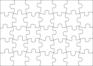 Free Jigsaw Puzzle Template from clipart-library.com