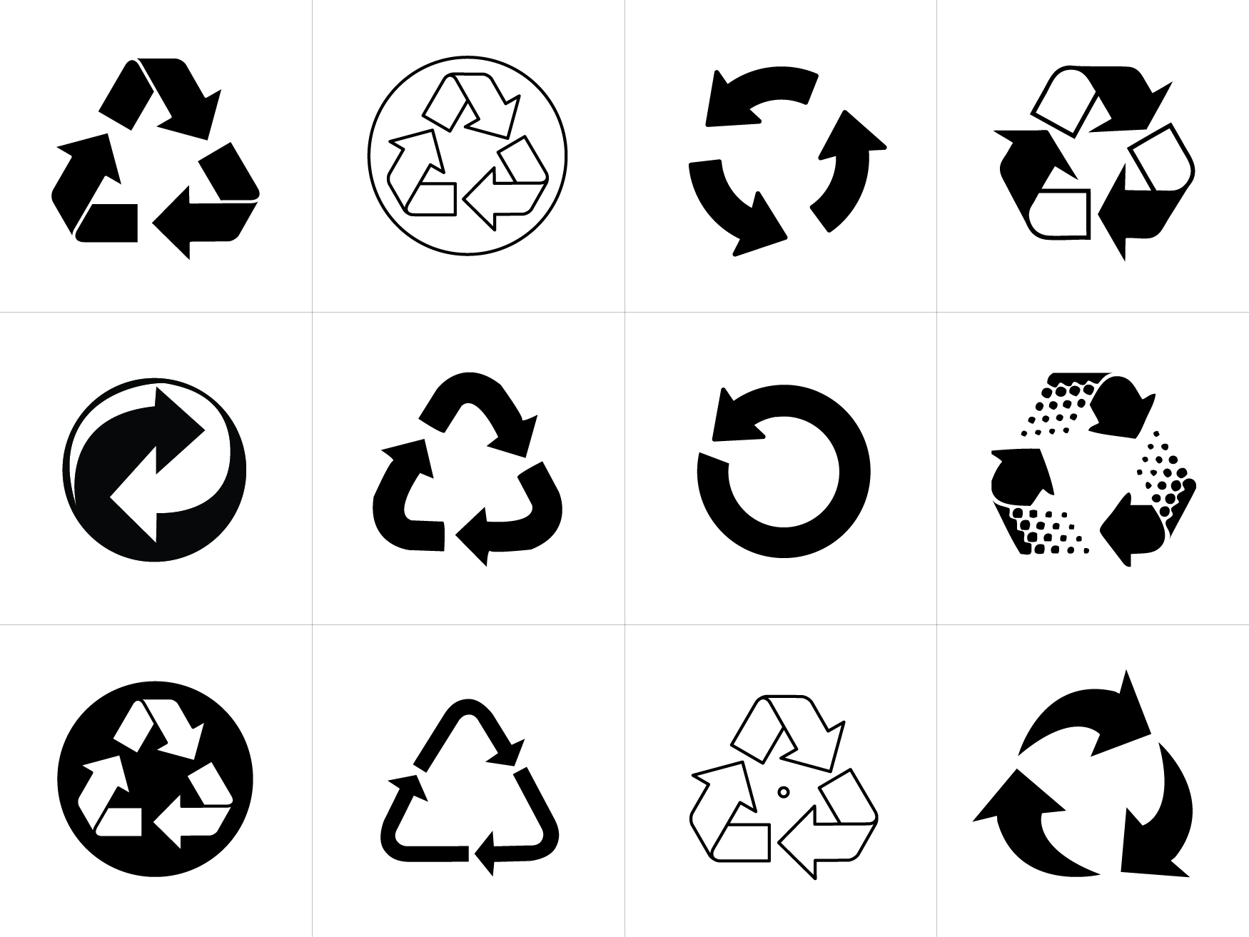 Recycling Symbol Vectors for Download | Signs  Symbols