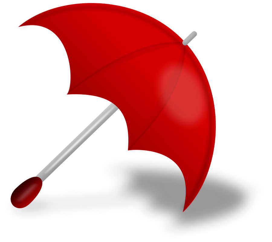 Red Closed Umbrella