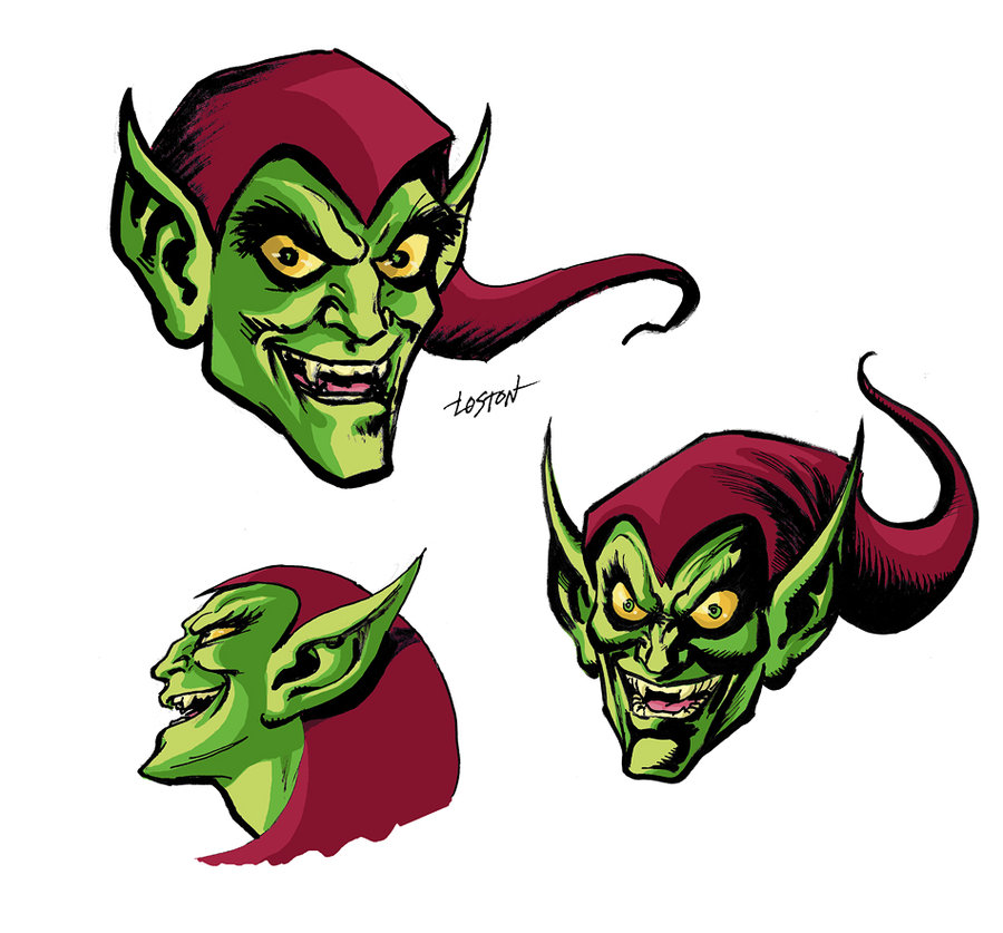 green goblin comic face - Clip Art Library