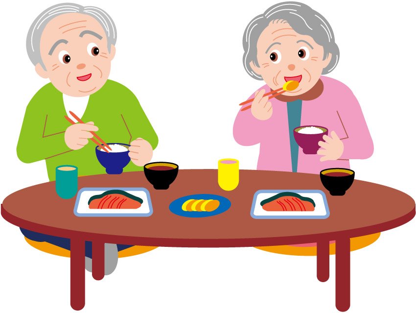 Vector elderly couple at dinner | Vector Images - Free Vector Art 