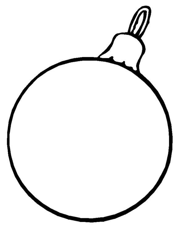 christmas bulb coloring page